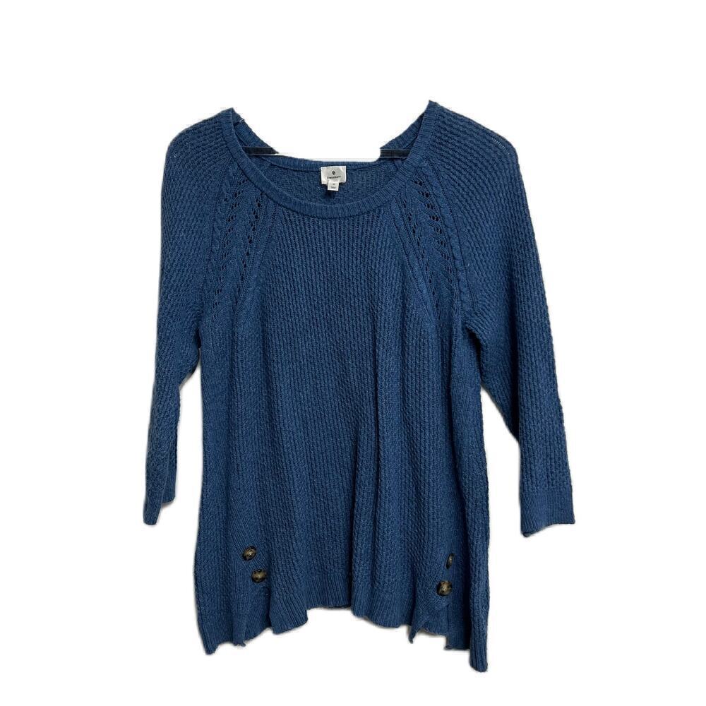 Dressbarn Lightweight Sweater Blue Medium